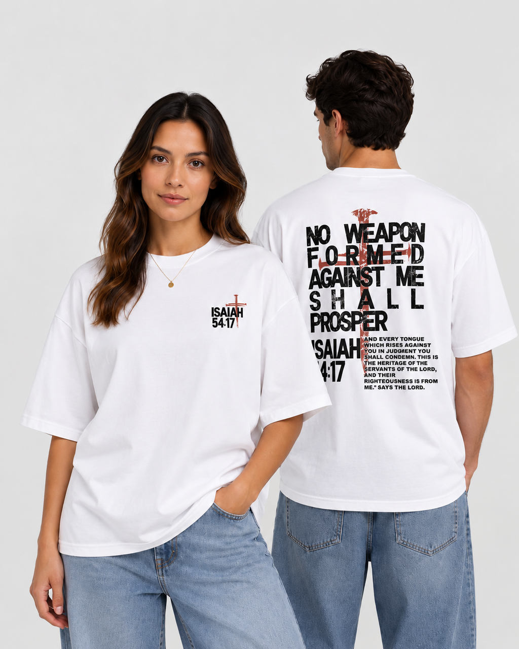 “NO WEAPON” - WHITE TEE