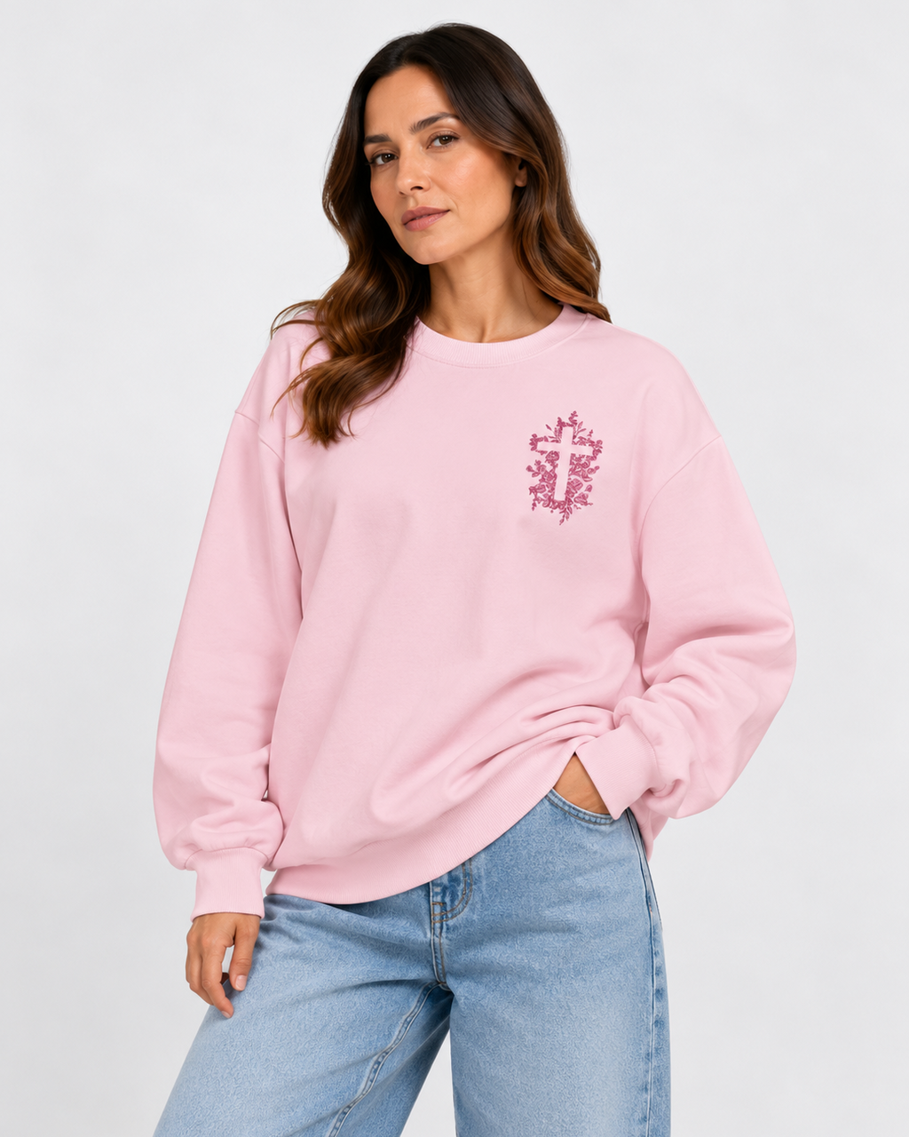 “CROSS IN BLOOM” - CREWNECK