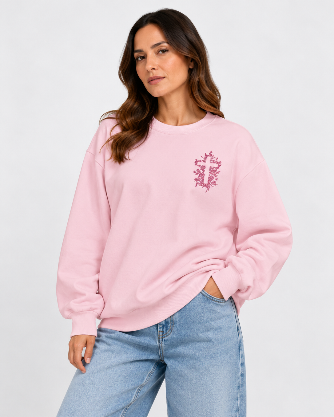 “CROSS IN BLOOM” - CREWNECK